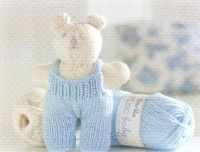 Knitting Pattern - Peter Pan P1159 - Merino Baby DK - Blanket & Teddy